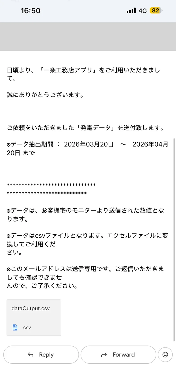 メール本文・dataOutput.csv 添付